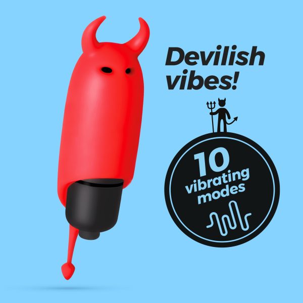 O-PET DIABO COM BALA DE 10 VIBRAÇÕES VERMELHO CRUSHIOUS - Image 12