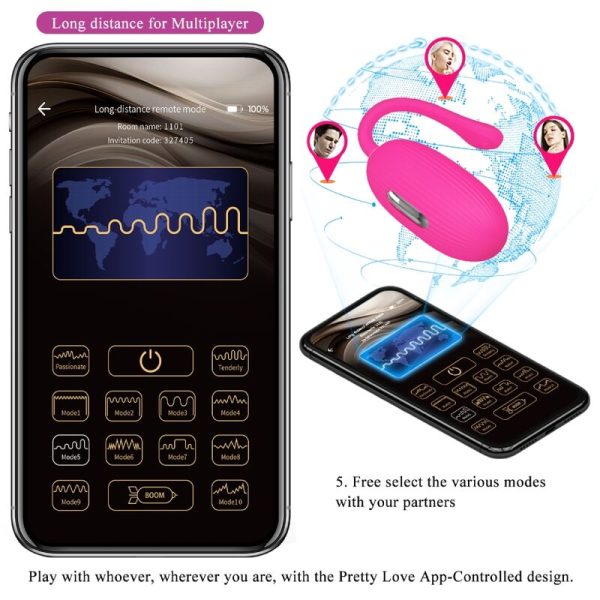 OVO VIBRATÓRIO RECARREGÁVEL DOREEN MAGENTA - Image 11