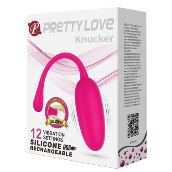OVO VIBRATÓRIO RECARREGVEL KNUCKER ROSA - Image 8