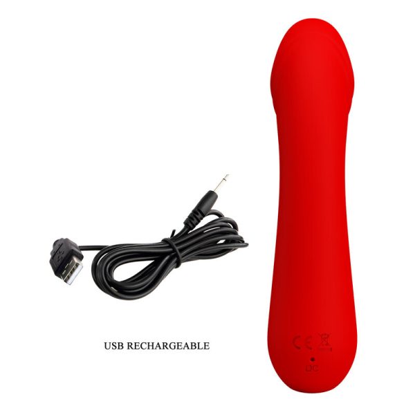 VIBRADOR RECARREGÁVEL CETUS VERMELHO - Image 8