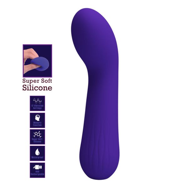 VIBRADOR RECARREGÁVEL FAUN ROXO - Image 7