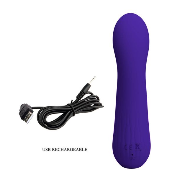 VIBRADOR RECARREGÁVEL FAUN ROXO - Image 8