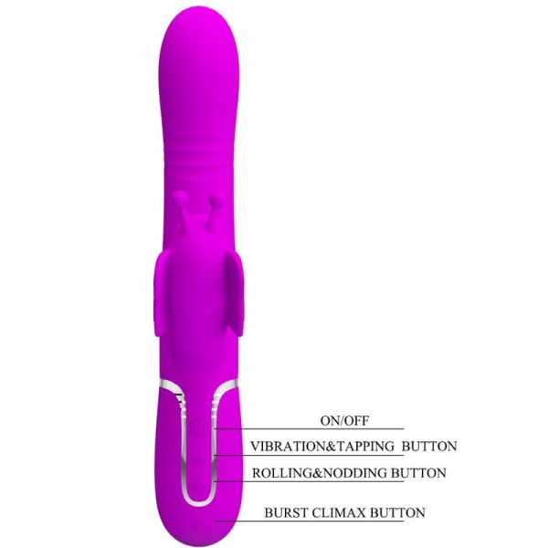 PRETTY LOVE - VIBRADOR COELHO MULTIFUNÇÕES 4 EM 1 BORBOLETE FÚCSIA - Image 8