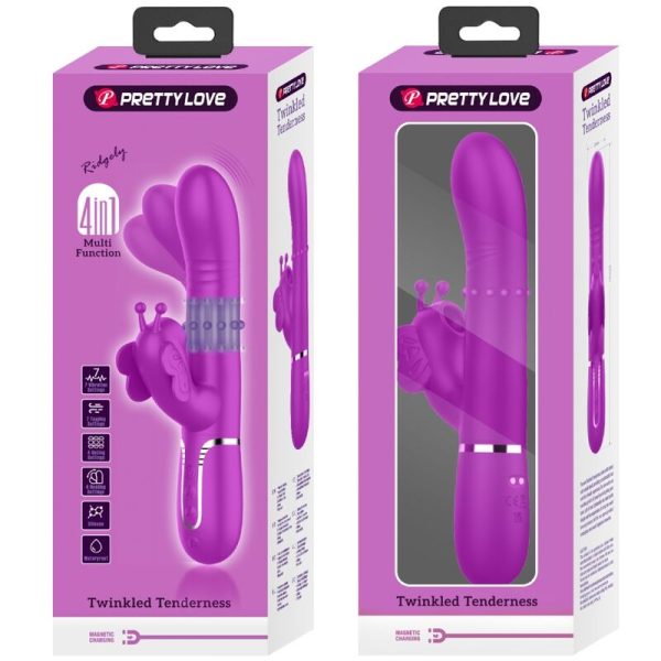 PRETTY LOVE - VIBRADOR COELHO MULTIFUNÇÕES 4 EM 1 BORBOLETE FÚCSIA - Image 11