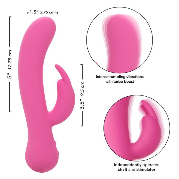 CALEXOTICS - FIRST TIME VIBRADOR COELHO RECARREGÃVEL ROSA - Image 7