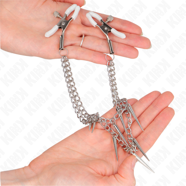 PINÇAS PARA BICOS COM CORRENTES DE PONTOS (30 CM) - Image 3