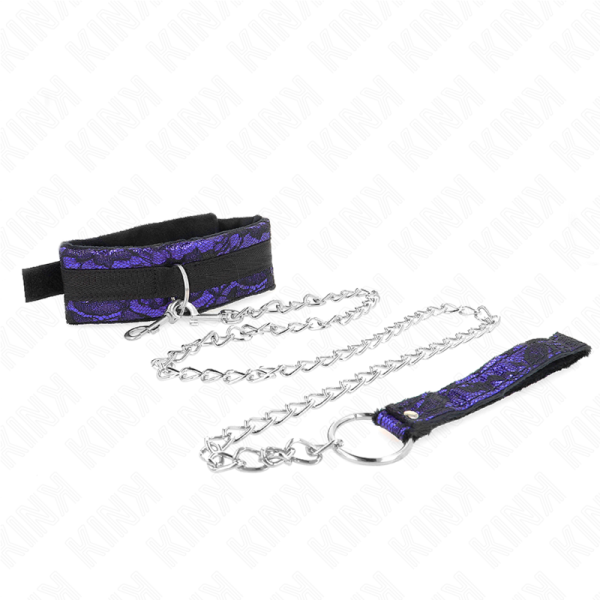 COLAR EM NYLON E RENDA E VELUDO COM TRELA (105 CM + 44 X 5,5 CM) - Image 3