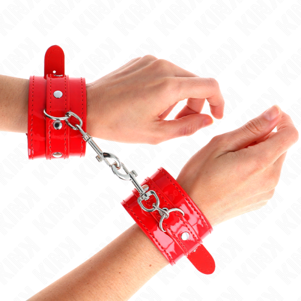 ALGEMAS AJUSTÁVEIS DE COURO VERMELHO - Image 4