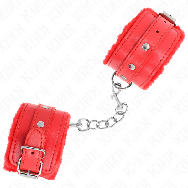 KINK - PULSO PREMIUM FORRO DE PELE VERMELHO COM CINTO VERMELHO AJUSTÃVEL 17-29 CM X 6 CM - Image 2