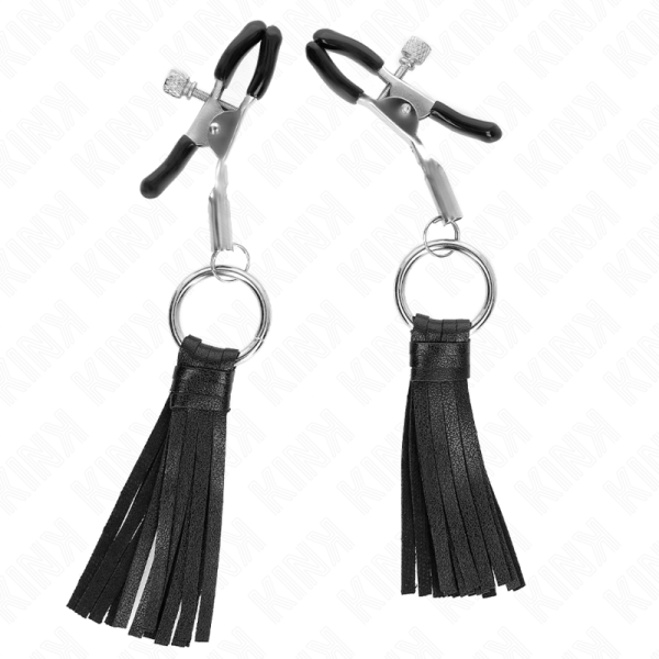 PINÇAS COM PENDENTE EM COURO - Image 2
