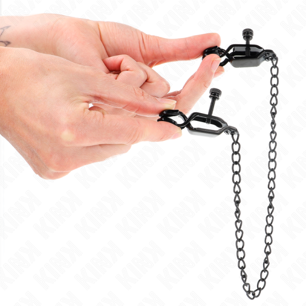 KINK - PINÃAS DE CORRENTE PLANA PRETAS 30 CM - Image 2