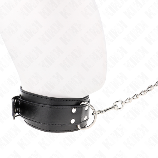 COLAR COM TRELA E FIVELAS PRATA (65 CM + 33-46 CM X 5,5 CM) - Image 3
