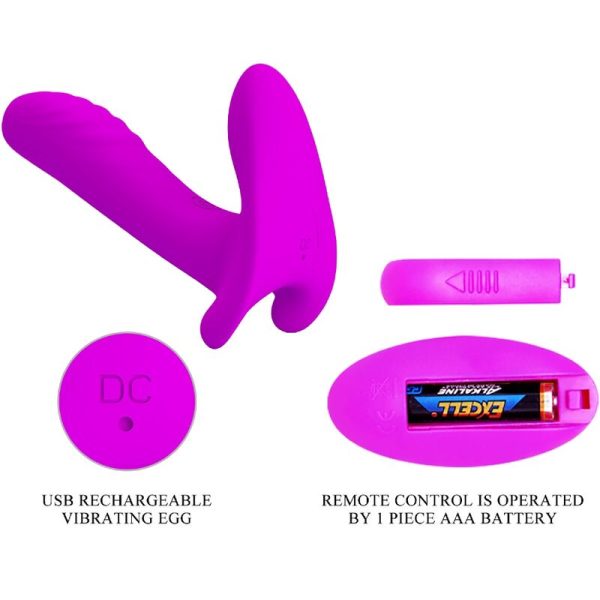 PRETTY LOVE - MASSAGEADOR E VIBRADOR 12 VIBRAÃÃES CONTROLE REMOTO ROXO - Image 8