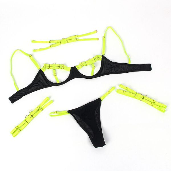 CONJUNTO PRETO E VERDE FLUORESCENTE (L/XL) - Image 7