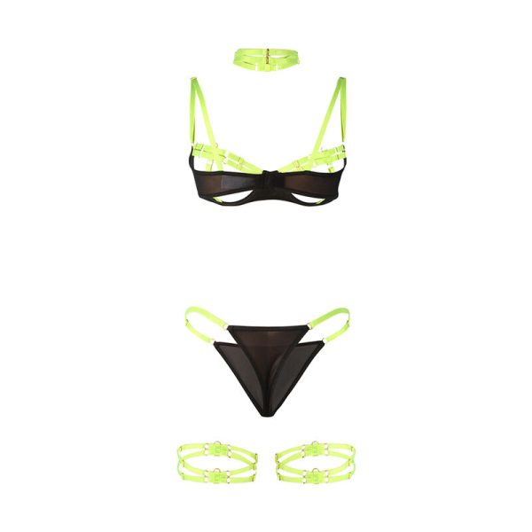 CONJUNTO PRETO E VERDE FLUORESCENTE (L/XL) - Image 6