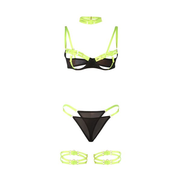 CONJUNTO PRETO E VERDE FLUORESCENTE (L/XL) - Image 5