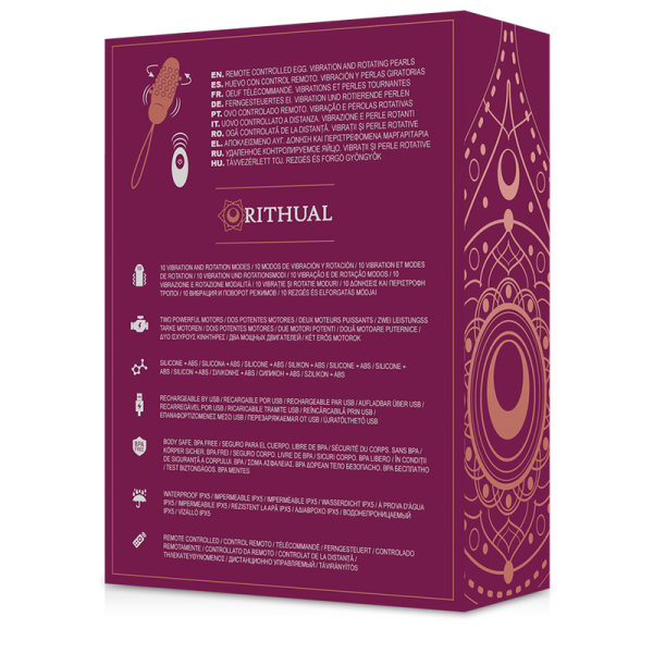 RITHUAL- SITA OVO COM CONTROLE REMOTO ROTAÇÃO + VIBRAÇÃO - Image 6
